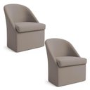 Ver imagem 1 de Kit 2 Poltronas Decorativas Malli Linho - Pallazio Cor:Cappuccino