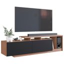 Ver imagem 5 de Rack Bancada para Tv 50 Pol 2 Portas 162,5 Cm B91 Montana Preto Novam