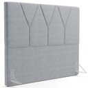 Ver imagem 1 de Cabeceira Cama Box Solteiro 100cm Aura Suede W01 Cinza - Mpozenato