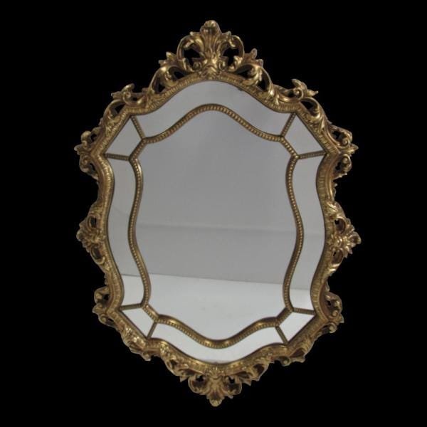 Espelho Clássico Vitoriano Folheado A Ouro 144 cm x 102 cm - 1