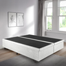 Cama Box Baú Casal Bipartido 138x188x42cm Courino Linho Branco com Pistão a Gás - 5