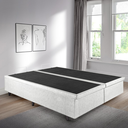 Ver imagem 5 de Cama Box Baú Casal Bipartido 138x188x42cm Courino Linho Branco com Pistão a Gás