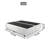 Cama Box Baú Casal Bipartido 138x188x42cm Courino Linho Branco com Pistão a Gás - 4