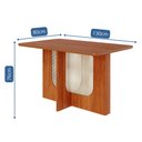 Ver imagem 3 de Mesa de Jantar Pequena 1,30 Louise sem Vidro Cimol Cinamomo