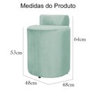 Ver imagem 4 de Puff Banquetas Athena Decorativa Veludo