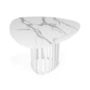 Ver imagem 1 de Mesa de Jantar Orgânica 4 Lugares 120x118cm MDF Marmorizado Branco - Straub Web