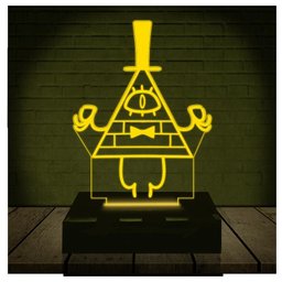 Luminária Led 3d | Gravitty Falls Illuminati | Abajur - 1