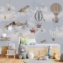 Ver imagem 3 de Papel de parede infantil balãozinho Aviãozinho M² PP21