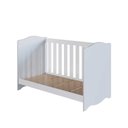 Ver imagem 4 de Berço Infantil 3 em 1 Sofa e Minicama C/ Regulagem de Altura Cor:branco