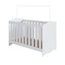 Ver imagem 2 de Berço Infantil 3 em 1 Sofa e Minicama C/ Regulagem de Altura Cor:branco