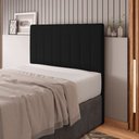 Ver imagem 6 de Cabeceira Cama Box Casal King Size Kharla 193cm Veludo Preto - Desk Design
