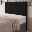 Ver imagem 2 de Cabeceira Cama Box Casal King Size Kharla 193cm Veludo Preto - Desk Design