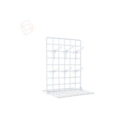 Expositor para Chaveiro e Bijuteria 0,30 X 0,40m com 8 Ganchos - Cor:branco - 6