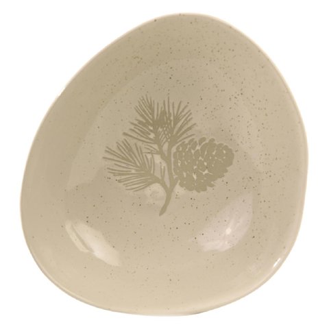 Decorativo Natalino Rustico Branco 15,7x15,5x5cm Florarte