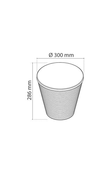 Vaso-Cachepots Fluo Amarelo - 2