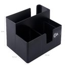 Ver imagem 5 de Kit 15 Portas Sachês Guardanapos Açúcar Organizador Multiuso Bancada Preto