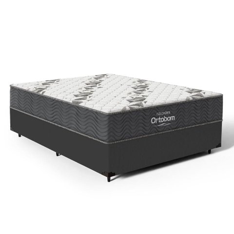 Cama Box com Colchão de Espuma D33 Ortobom Airtech 100 Casal 138cm