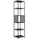 Ver imagem 1 de Estante 180 Cm Estilo Industrial com Tela P1023 Preto Pp