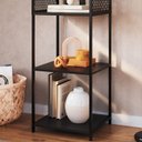 Ver imagem 6 de Estante 180 Cm Estilo Industrial com Tela P1023 Preto Pp