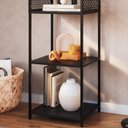 Ver imagem 6 de Estante 180 Cm Estilo Industrial com Tela P1023 Preto Pp