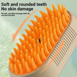 Escova a Vapor Eletrica Cao Pet Gato Cachorro Higiene Remove Pelo Bateria Recarregavel Animal de Est - 10