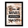 Quadro Cofre para Viagem Interativo 23x32 cm Para Minha Próxima Viagem Quero Mais Quadros 5 - 1