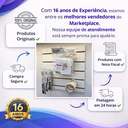 Ver imagem 7 de Painel Canaletado Mdf Branco 61x61 05 Ganchos Expositor Loja - Branco