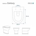 Ver imagem 5 de Assento Sanitário Century Cinza Real para Vaso Deca