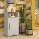 Ver imagem 7 de Balcão Multiuso 1 Nicho e 1 Porta B01 Branco Novam