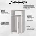 Ver imagem 3 de Balcão Multiuso 1 Nicho e 1 Porta B01 Branco Novam