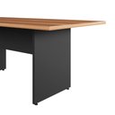 Ver imagem 5 de Mesa de Reunião Escritório 180cm X 80cm Pés Painel F5 Office Cor:nogal com Preto