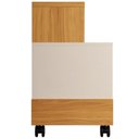 Ver imagem 5 de Rack para TV 60 pol 160cm MDP e MDF com Rodízios Cinamomo e Off White Lyam Decor