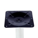 Ver imagem 4 de Mesa Zeta Ferro Branco 75 Cm (alt) Disco Redondo Tampo Mdp Redondo 70 Cm Larg X 2,5 Cm Alt Samba