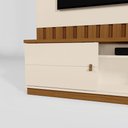 Ver imagem 3 de Home para Sala Florianopolis para TV 70" 175cm Nichos Gavetas Off White Amendoa Mobler