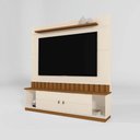 Ver imagem 6 de Home para Sala Florianopolis para TV 70" 175cm Nichos Gavetas Off White Amendoa Mobler