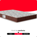 Ver imagem 3 de Colchão Viúva e-Shop Casa D33 One Face - 17x128x188cm- Suede Marrom