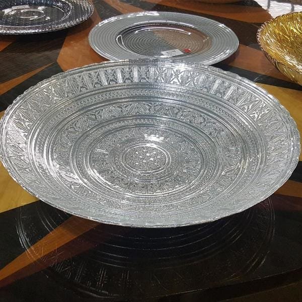 Centro de Mesa em Vidro Prata Estilo Art Nouveau 01 - 2