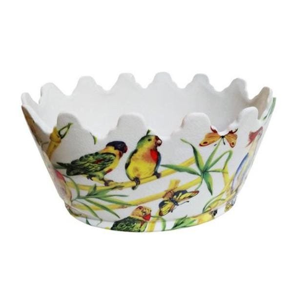 Cachepot em Cerâmica Pássaros 15 cm x 31 cm x 23 cm - 1