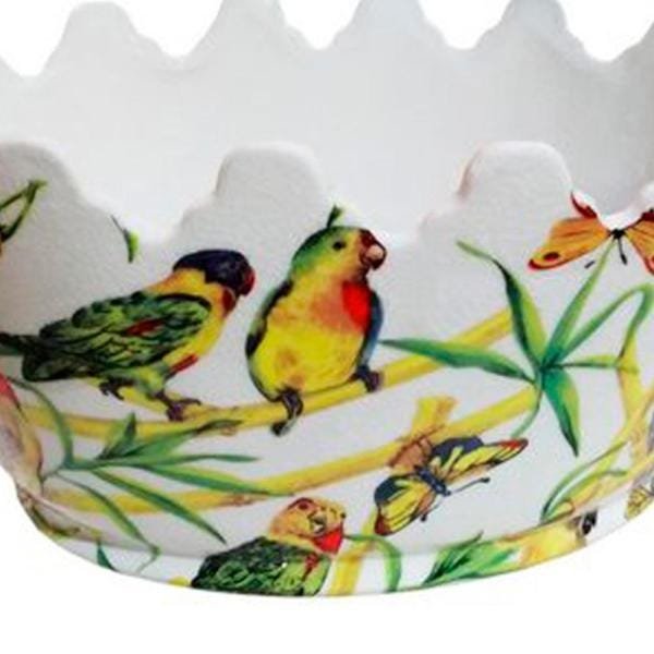 Cachepot em Cerâmica Pássaros 15 cm x 31 cm x 23 cm - 2