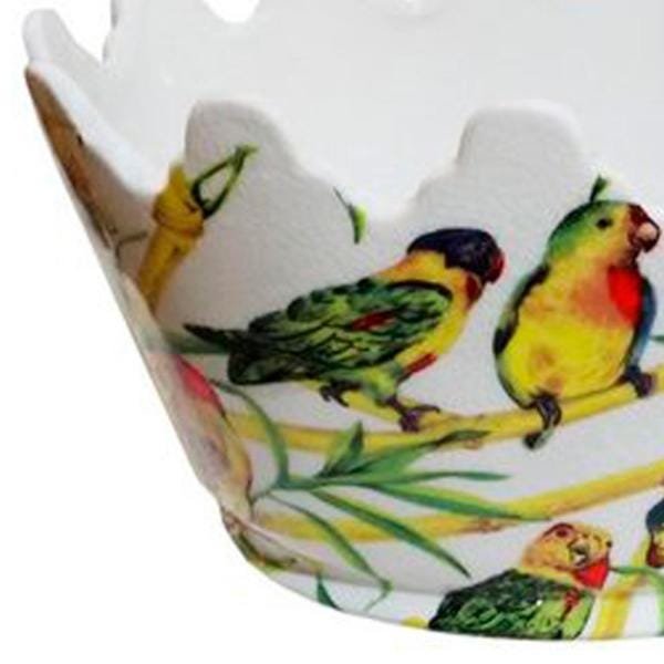 Cachepot em Cerâmica Pássaros 15 cm x 31 cm x 23 cm - 3