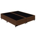 Ver imagem 1 de Cama Box Queen Bipartido Suede Mega Cama-marrom