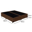 Ver imagem 3 de Cama Box Queen Bipartido Suede Mega Cama-marrom