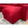 Sofá de Canto C/ Chaise - com 06 Lugares:vermelho - 5