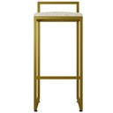 Ver imagem 6 de Kit 04 Banquetas Alta Para Cozinha Sala De Jantar Hanna L02 Dourado Linho Cru - Lyam Decor
