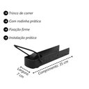Ver imagem 3 de Kit 3 de Trinco Correr Porteira com Rodinha 350x70mm