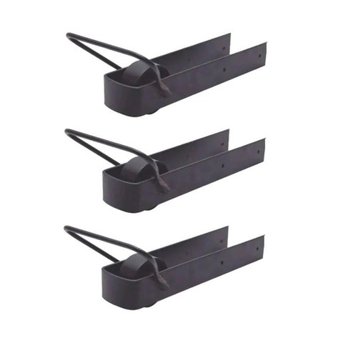 Kit 3 de Trinco Correr Porteira com Rodinha 350x70mm