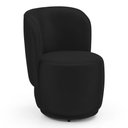 Ver mais imagens de Kit 02 Poltronas e 01 Namoradeira Orgânica Molly Veludo Preto - Desk Design