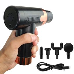 Massageador sem Fio 6 Modos 4 Pontas Massagem Relaxante Anti Estresse Alivia Dores Tensao - 2