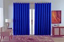Ver imagem 1 de Cortina Jacquard Luxo em Tecido Semi Blackout Sala 6,00x2,80:azul Royal
