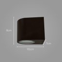 Ver imagem 3 de Arandela Externa e Interna Dots Marrom Corten Bella 08cm para 1 Lâmpada GU10 Dicroica MR16 -